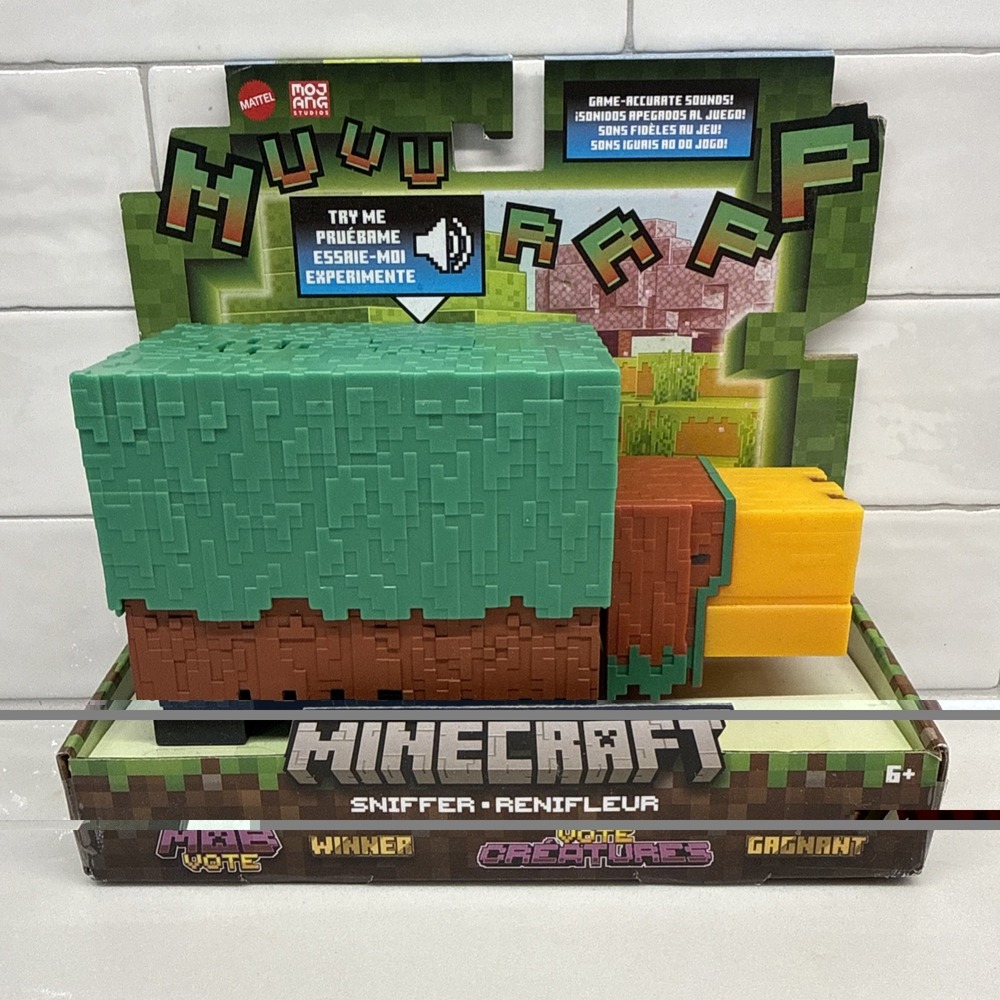 Mattel Minecraft Sniffer Figure w/ Authentic Sounds NEW Sealed Ages 6+ Fast Ship